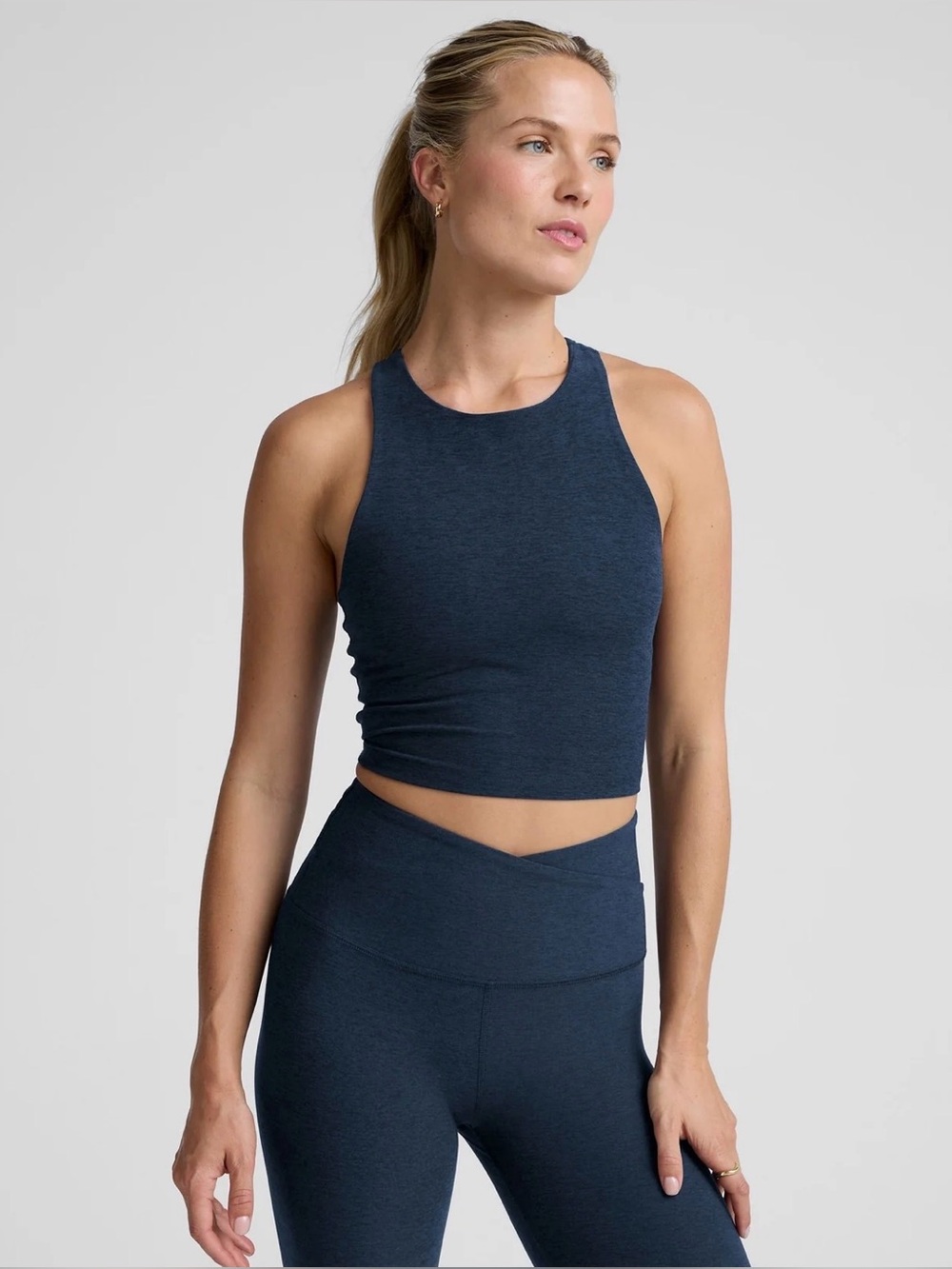 Beyond Yoga Refocus Crop Tank, Nocturnal Navy, XS